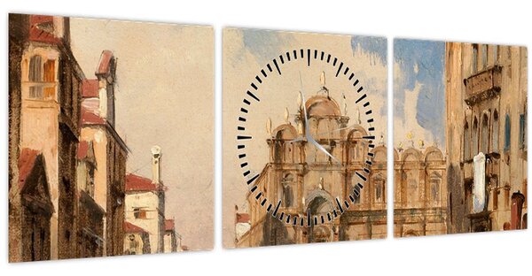 Kép - Jules-Romain Joyant, The Scuola di San Marco, Venice, reprodukciók (órával) (90x30 cm)