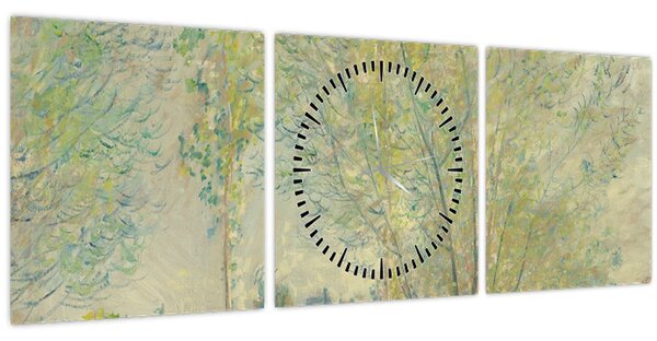 Kép - Claude Monet, The Willows, reprodukciók (órával) (90x30 cm)