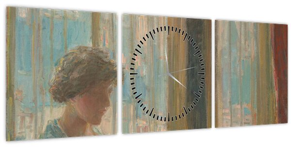 Kép - Childe Hassam, The New York Window, reprodukciók (órával) (90x30 cm)