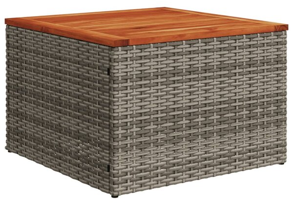 11 részes fekete polyrattan kerti ülőgarnitúra párnákkal