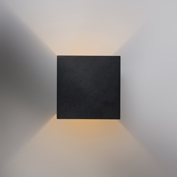 2 db design fali lámpa készlet fekete/arany LED-del - Caja