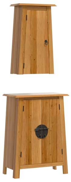 2 részes tömör fenyőfa fürdőszobai bútorszett