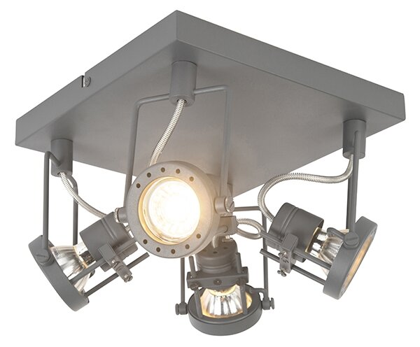Ipari spot antracit 4-fény forgatható és dönthető - Suplux