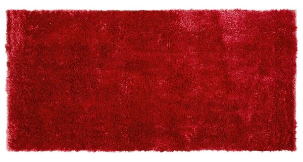 Hangulatos Hosszú Szőrű Piros Szőnyeg 80 x 150 cm EVREN
