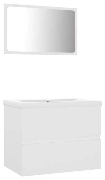 VidaXL Fürdőszoba Bútorszett - Fehér - 60cm