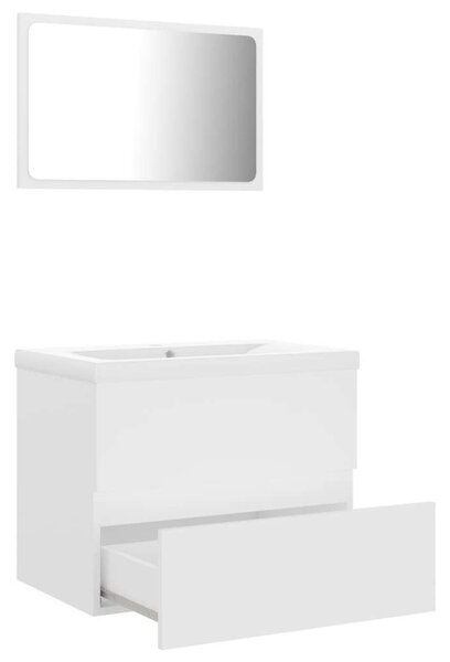 VidaXL Fürdőszoba Bútorszett - Fehér - 60cm