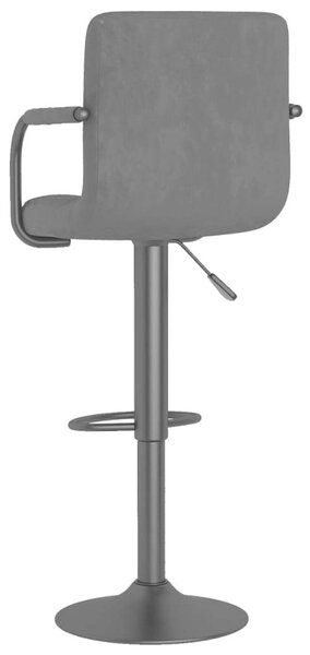 VidaXL Bár Szék - 2 db - Sötétszürke Bársony