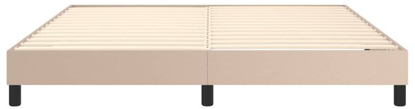 Cappuccino színű műbőr ágykeret 180x200 cm