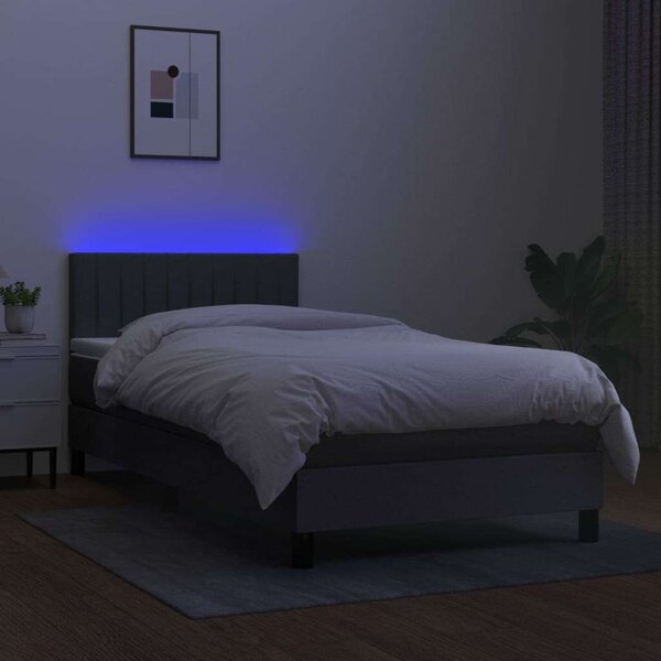 VidaXL LED-es Ágy 90x200 cm Matraccal