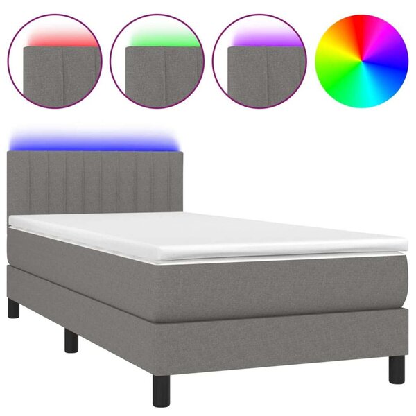 VidaXL LED-es Ágy 90x200 cm Matraccal