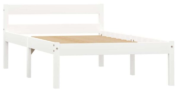 VidaXL Fehér Fenyőfa Ágykeret - 90x200 cm