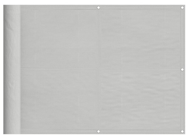 Világosszürke 100% oxford poliészter erkélyparaván 75 x 300 cm