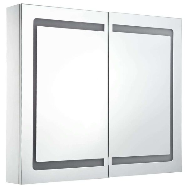 VidaXL LED Tükör Szekrény - 80cm