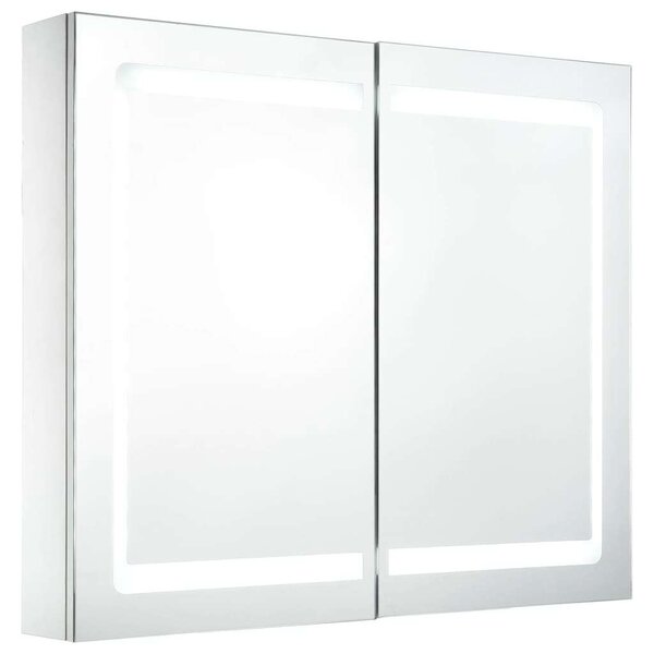 VidaXL LED Tükör Szekrény - 80cm