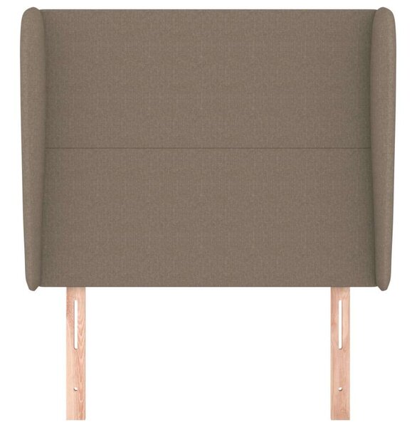 VidaXL tópszínű szövet fejtámla szárnyakkal 93 x 23 x 118/128 cm