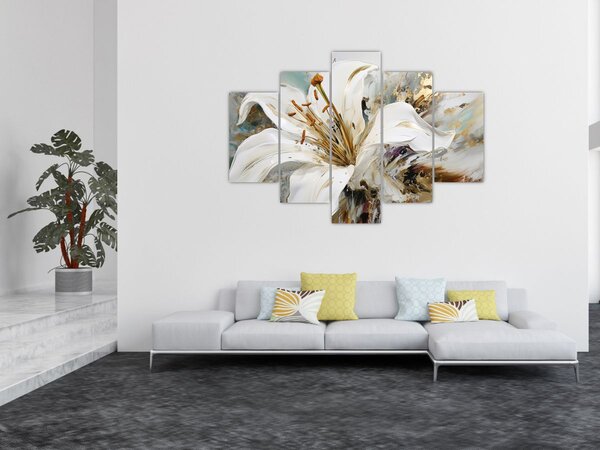 Kép - Absztrakció liliommal (150x105 cm)