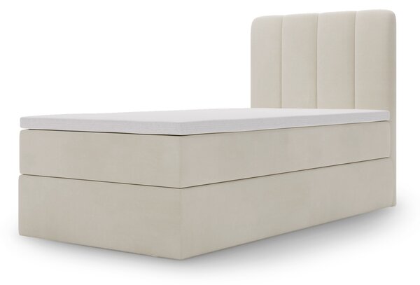 MAGIC MINI kárpitozott boxspring ágy 80x200 - krémszínű