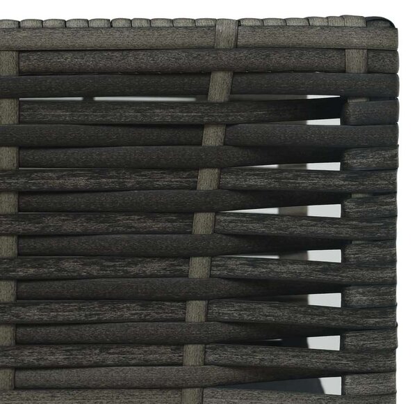 VidaXL 3-részes szürke polyrattan bisztrószett párnákkal