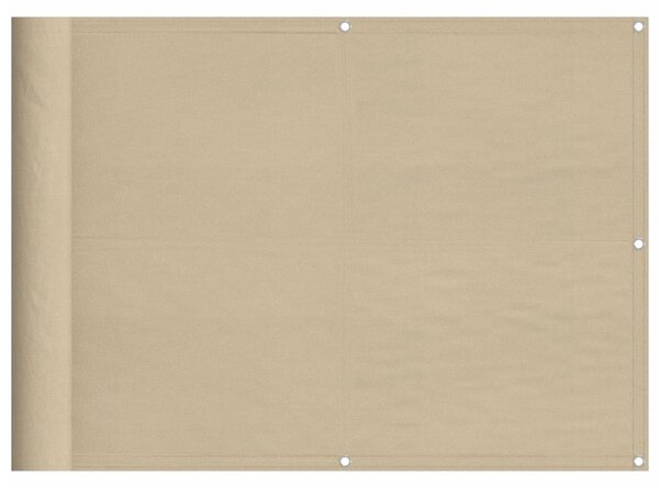 Bézs erkélyparaván 100% oxford poliészter 75 x 700 cm