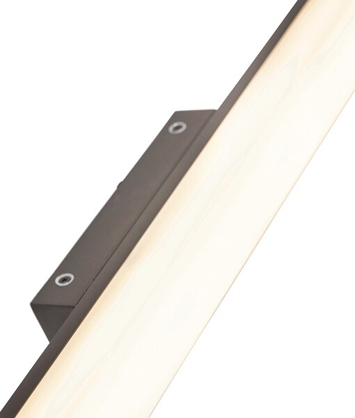 Modern fürdőszobai fali lámpa fekete 92 cm IP44 - Cascada