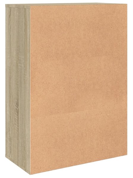 2 db sonoma tölgy színű szerelt fa tálalóasztal 60 x 31 x 84 cm