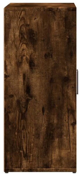 2 db füstös tölgy színű szerelt fa tálalószekrény 60x31x70 cm