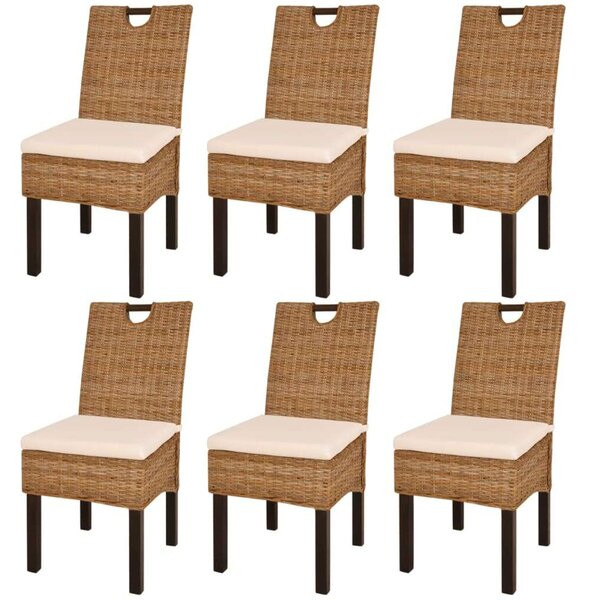 Rattan Étkezőszék Szett - 6 db - Mangófa - Kubu Rattan