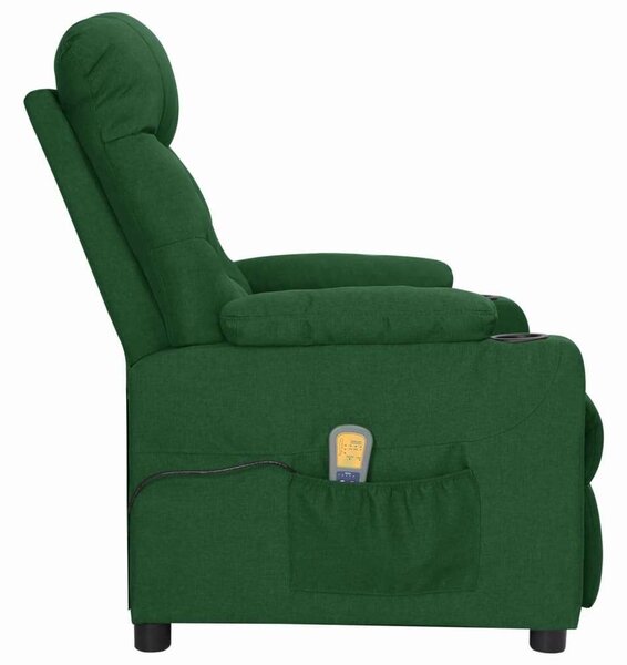 Relax Masszázsfotel - Sötétzöld Szövet