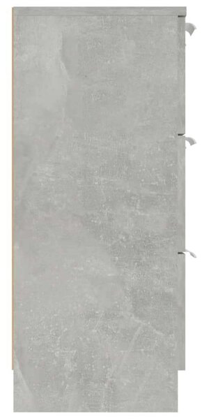 Betonszürke szerelt fa tálalóasztal 60 x 30 x 70 cm