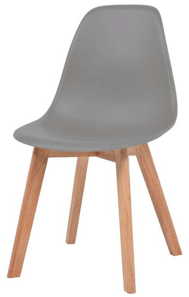 Modern Szürke Műanyag Étkezőszék - 6 db