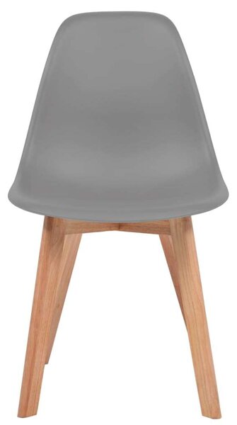 Modern Szürke Műanyag Étkezőszék - 6 db
