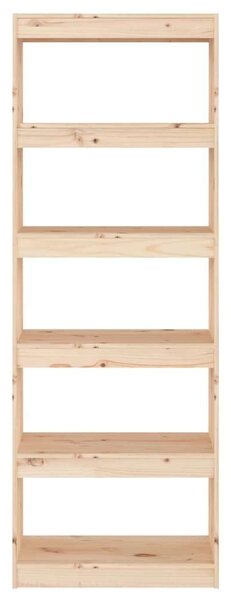 Fenyőfa Könyvespolc - Térelválasztó - 60x30x167,5cm