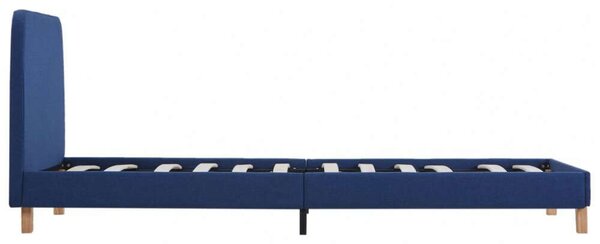 VidaXL Kék Ágykeret - Szövetkárpitozott - 90x200 cm