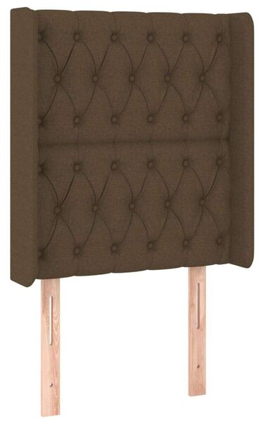 VidaXL LED-es Ágyfejtámla - Sötétbarna - 83x16x118/128cm