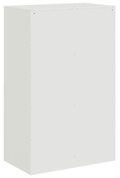 Fehér acél tálalószekrény 67 x 39 x 107 cm