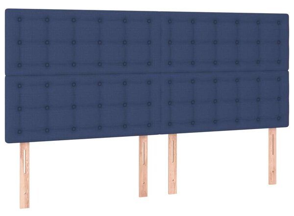 VidaXL Kék Ágykeret Fejtámlával - 200x200 cm