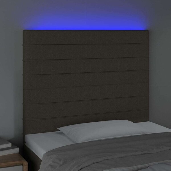 VidaXL LED Ágyfejtámla Szövet Bézs 100x128cm