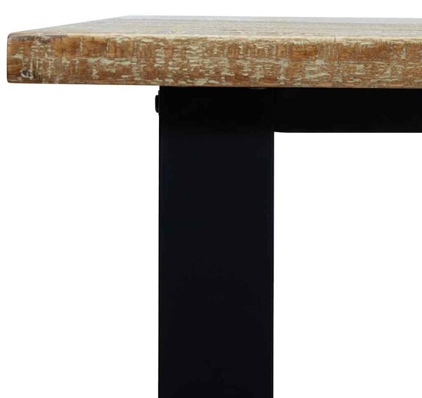 Tömör akácfa kerti étkezőasztal 150 x 90 x 75 cm
