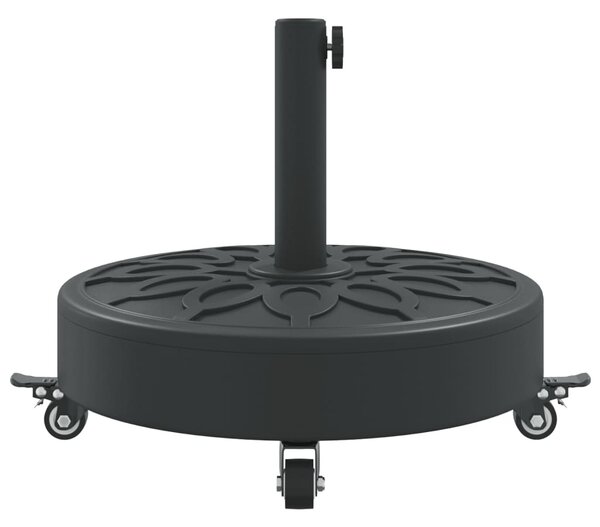 Görgős kerek napernyőtalp rúdhoz Ø38 / 48 mm 27 kg