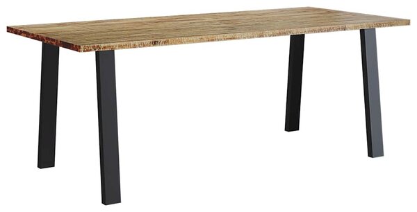 Tömör akácfa étkezőasztal 200x90x75 cm