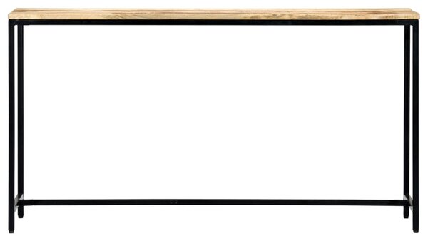 Tömör, nyers mangófa tálalóasztal 140 x 35 x 76 cm