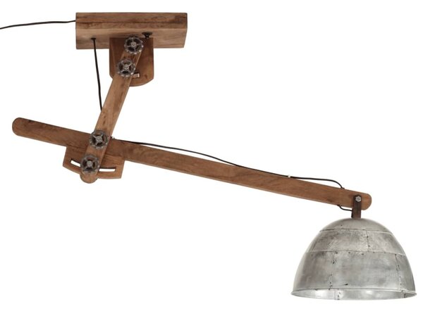 Vintage ezüst mennyezeti lámpa 25 W 105 x 30 x 65-108 cm E27