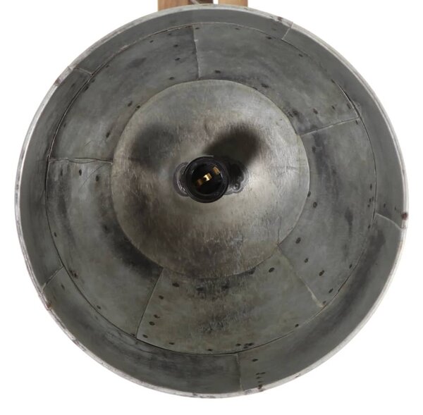 Vintage ezüst mennyezeti lámpa 25 W 105 x 30 x 65-108 cm E27