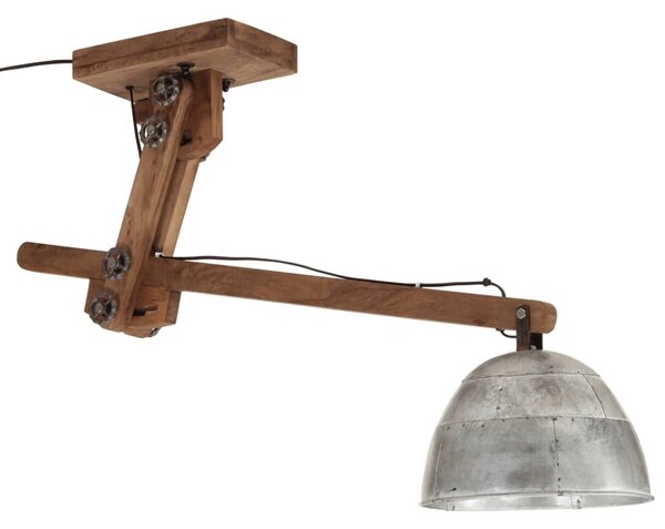 Vintage ezüst mennyezeti lámpa 25 W 105 x 30 x 65-108 cm E27
