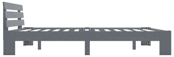 VidaXL Tömörfenyő Ágykeret - Szürke - 160x200 cm