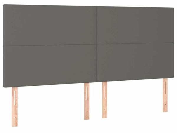 VidaXL Fejtámla Szett - Műbőr - Szürke - 160cm