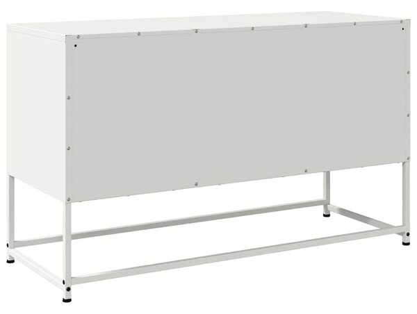 Fehér acél TV-szekrény 100,5x39x60,5 cm