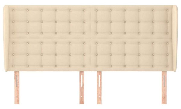 VidaXL Krémszínű Fejtámla Szárnyakkal - 183x23x118/128 cm