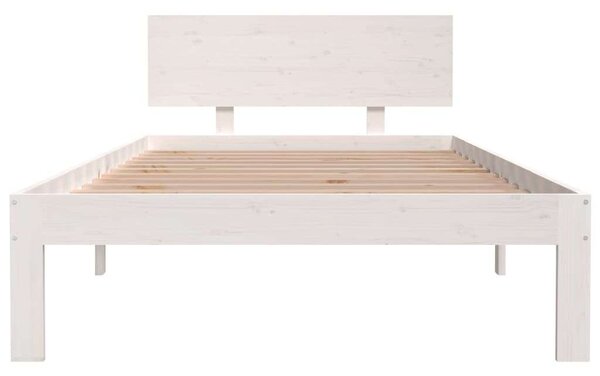 VidaXL Fehér Fenyőfa Ágykeret - 100x200 cm