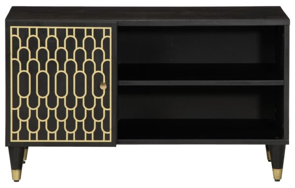 Tömör mangófa TV-szekrény 80x31,5x46 cm